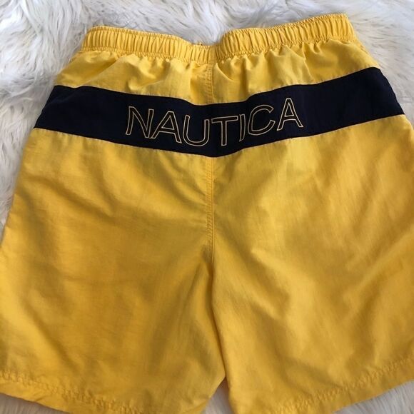 Nautica swim trunks size 36 yellow board shorts - Picture 4 of 5